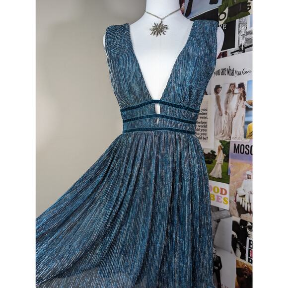 Lulu's Blue Sparkle Dress - Picture 2 of 5